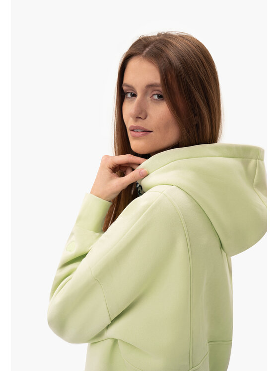 Volcano Volcano Bluza B-ELEVEN Zielony Regular Fit