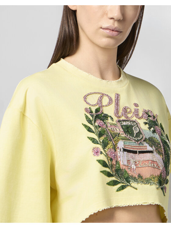 PHILIPP PLEIN PHILIPP PLEIN Tričko 30526 Žltá Regular Fit