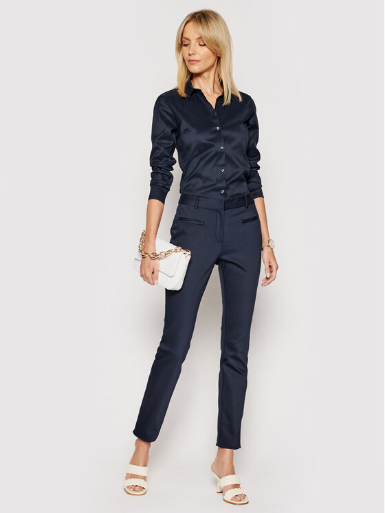 Tommy Hilfiger Tommy Hilfiger Koszula Heritage 1M87647510 Granatowy Slim Fit