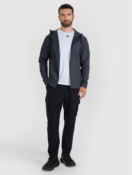 4F 4F Bluza MULTI ACTIVE Szary ciemny Regular Fit