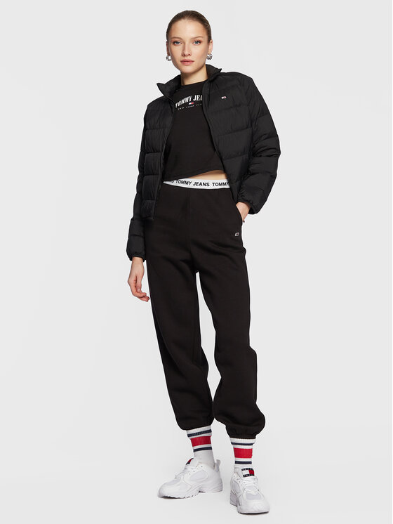 Tommy Jeans Tommy Jeans Μπουφάν πουπουλένιο DW0DW14929 Μαύρο Regular Fit