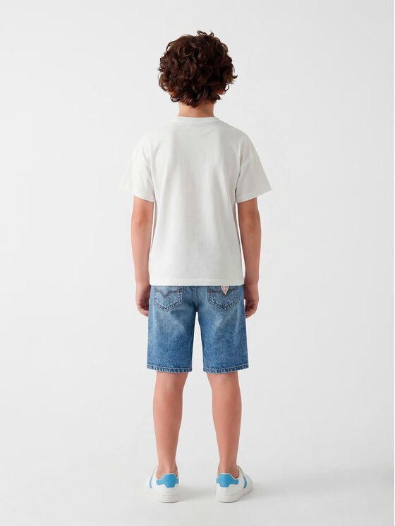 Guess Kids Guess Kids Παντελόνι υφασμάτινο 181437 Μπλε Regular Fit