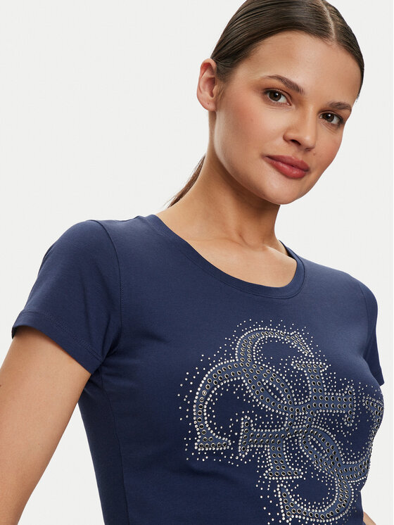 Guess Guess Tričko W4YI37 J1314 Modrá Regular Fit