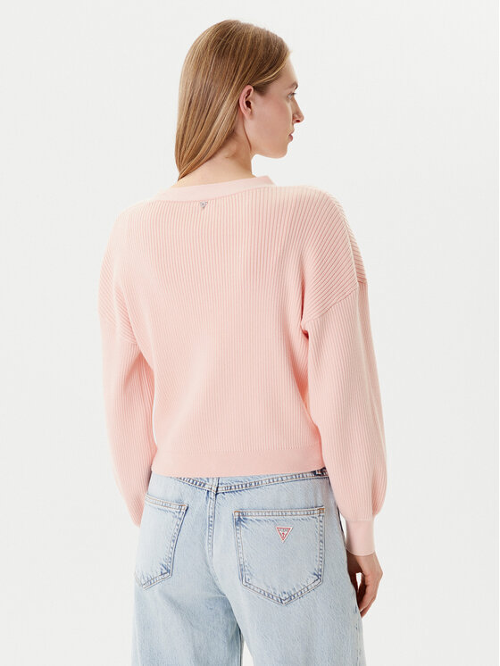 Guess Guess Кардиган W5YR07 Z2ZK2 Розов Oversize