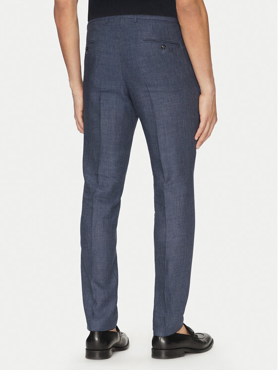 BOSS BOSS Garnitur C-Huge-Peak-252 50540764 Granatowy Slim Fit