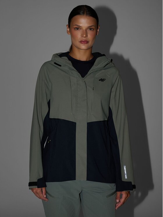4F 4F Kurtka outdoor 4FRAW26TTJAF1367-43S Zielony Regular Fit