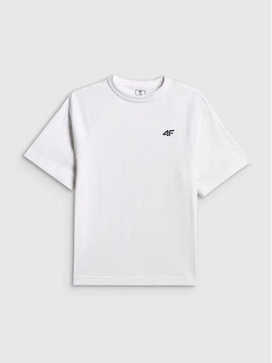 4F 4F T-Shirt 4FJWSS26TTSHM3293 Biały Active Fit