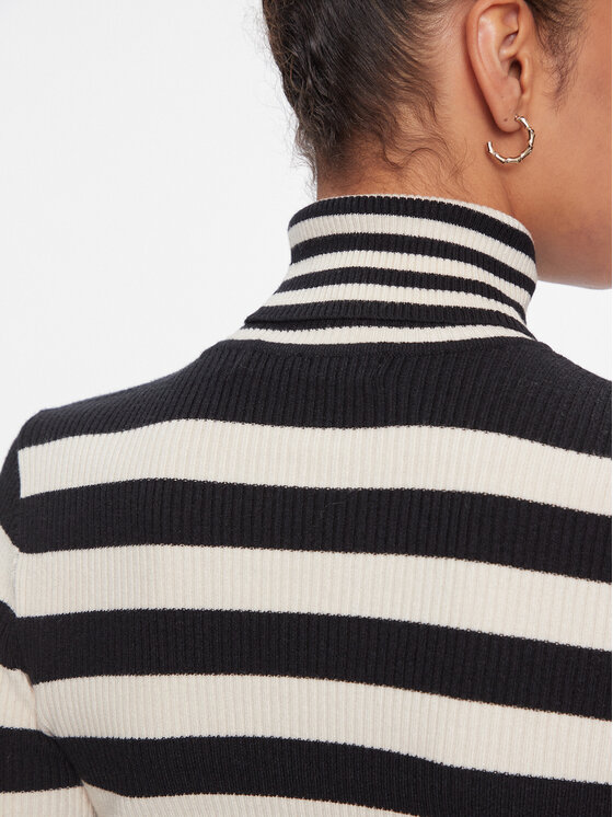 Vero Moda Vero Moda Krekls ar augstu apkakli 10290946 Melns Slim Fit