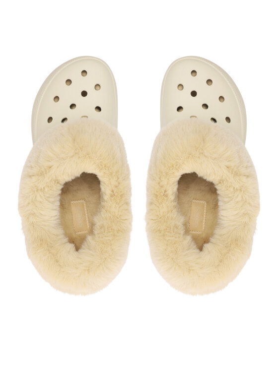 Crocs Crocs Klapki Crocs Furever Crush Clog 208446 Beżowy