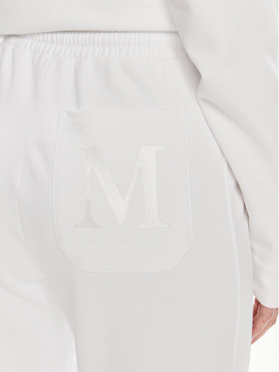 Max Mara Leisure Max Mara Leisure Долнище анцуг Markus 2416781038 Бял Regular Fit
