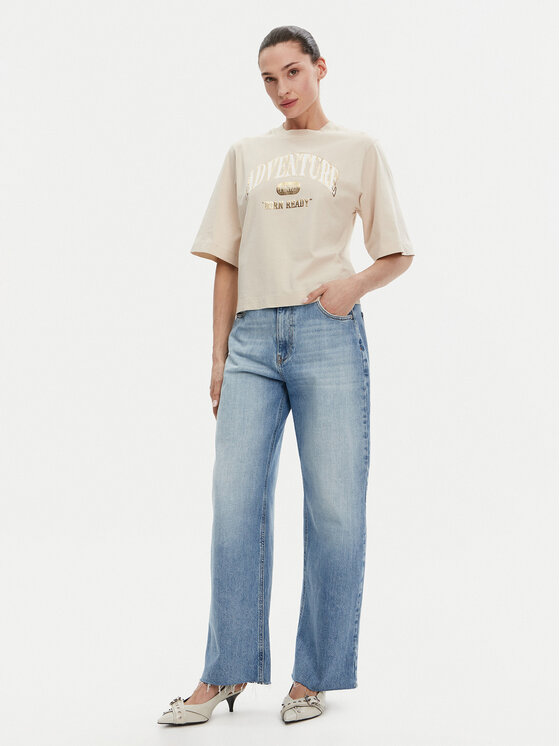 PINKO PINKO T-Shirt Niamey 104604 A2CS Béžová Regular Fit