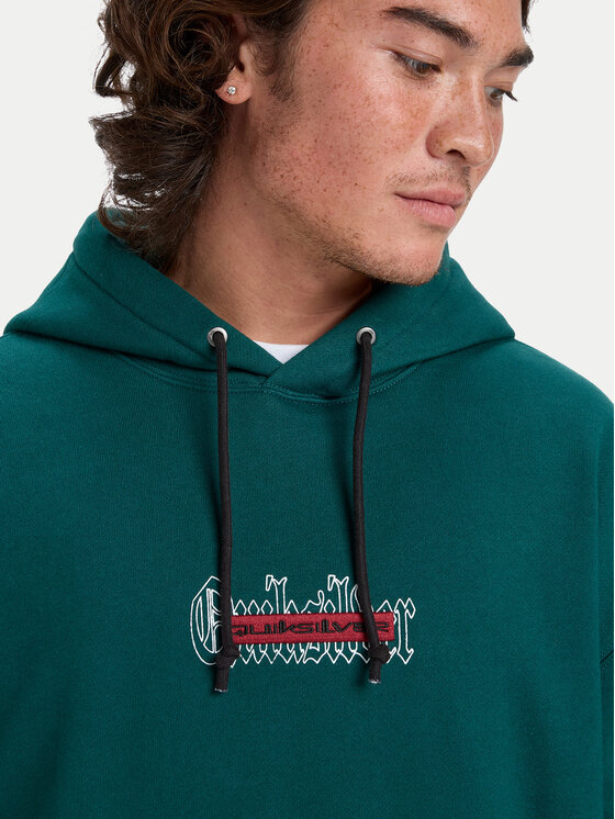 Quiksilver Quiksilver Pulóver Double Up EQYFT05155 Sötétzöld Oversize
