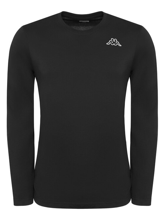 Kappa Kappa Súprava tričiek s dlhým rukávom Logo Saro 37216LW Čierna Regular Fit