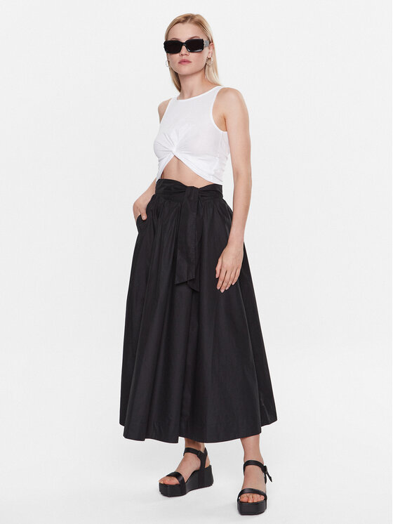 Sisley Sisley Top 3FPZLH00I Bianco Regular Fit