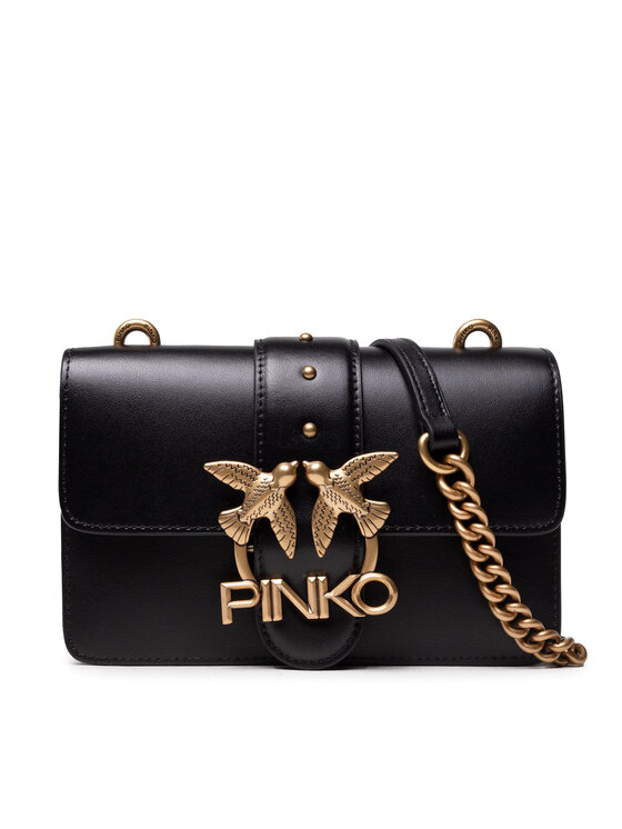 PINKO Pinko Kabelka Love Mini Icon Simply 11 Cl AI 21-22 PLTT 1P22AF Y6XT Čierna