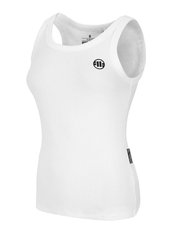 PITBULL PITBULL Tank top Tank Top damski Rib Layla XL Biały Regular Fit