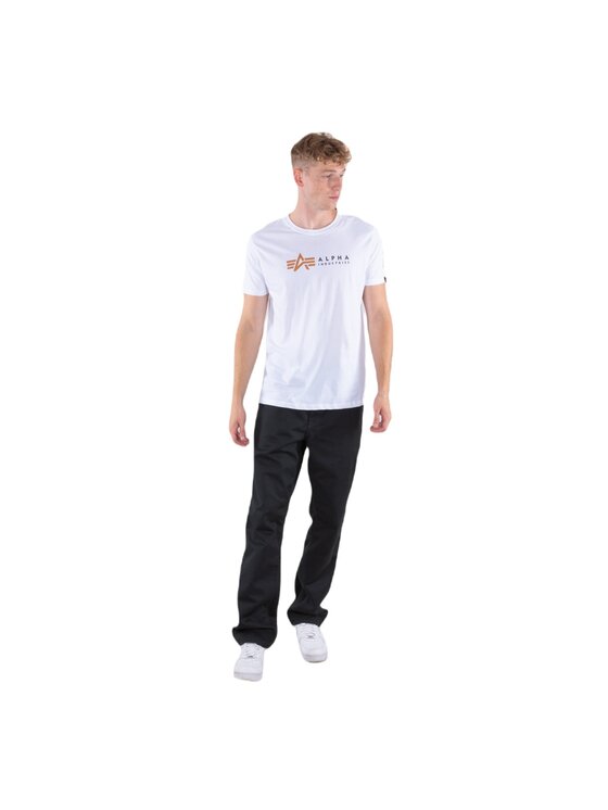 Alpha Industries Alpha Industries T-Shirt AI.118502-09-XXL Biały Regular Fit