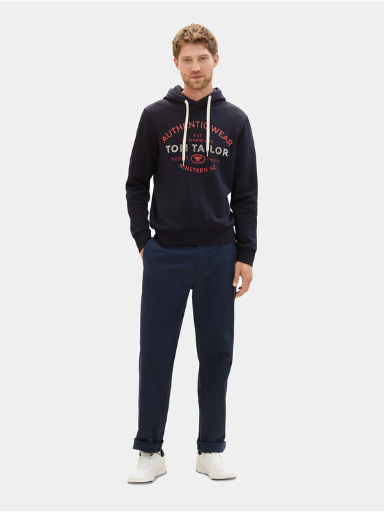 Tom Tailor Tom Tailor Majica dugih rukava 1038744 Tamnoplava Regular Fit