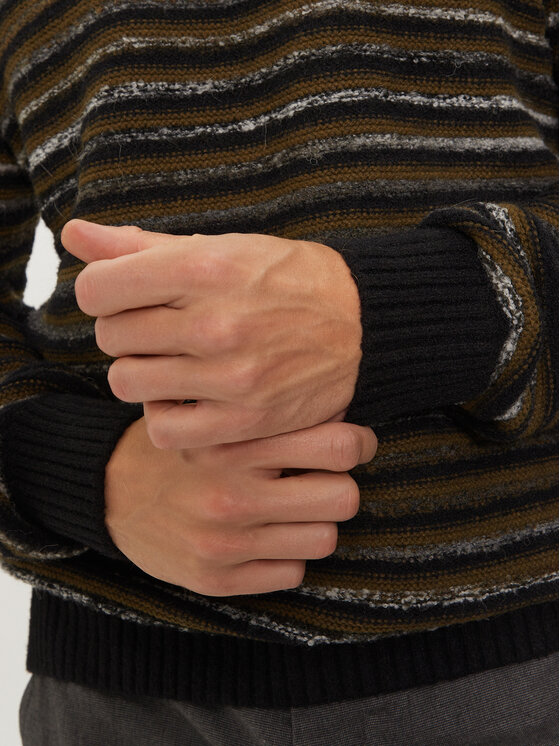 BOSS Boss Sweater 50523580 Fekete Regular Fit