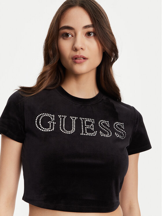 Guess Guess Majica V3BI01 K0232 Črna Regular Fit