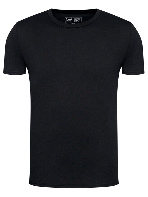 Lee Lee Komplet t-shirtów Twin Pack Crew L680CM01 112117012 Czarny Fitted Fit