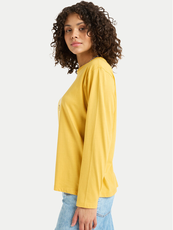 Roxy Roxy Blúzka Hangloose Art ERJZT06035 Žltá Regular Fit
