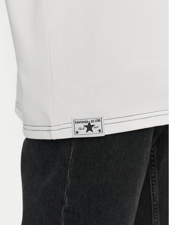 Converse Converse T-Shirt Sketch 10027256-A04 Biały Standard Fit