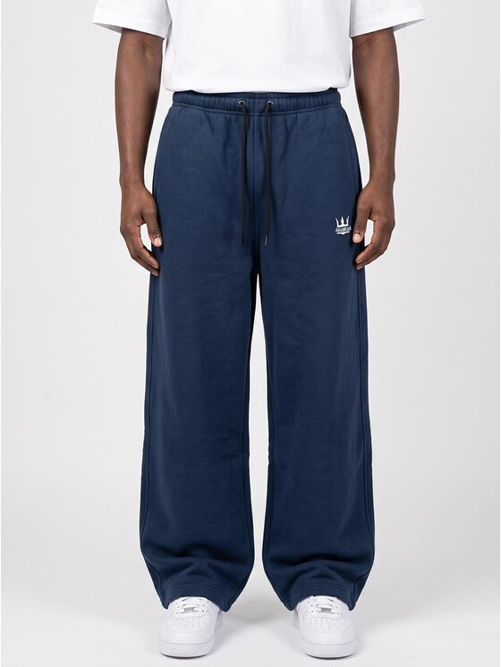 Jigga Wear Jigga Wear Spodnie dresowe Szerokie luźne 131972 Granatowy Baggy Fit