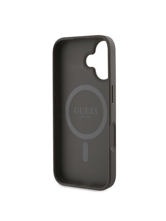 Guess Guess Etui na telefon Apple iPhone 16 Plus Brązowy