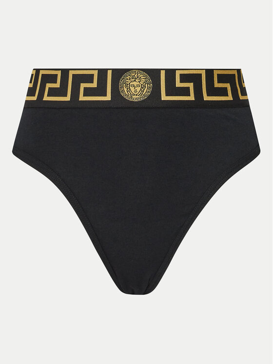 Versace Versace Chiloți clasici cu talie înaltă AUD01050 1A10011 Negru