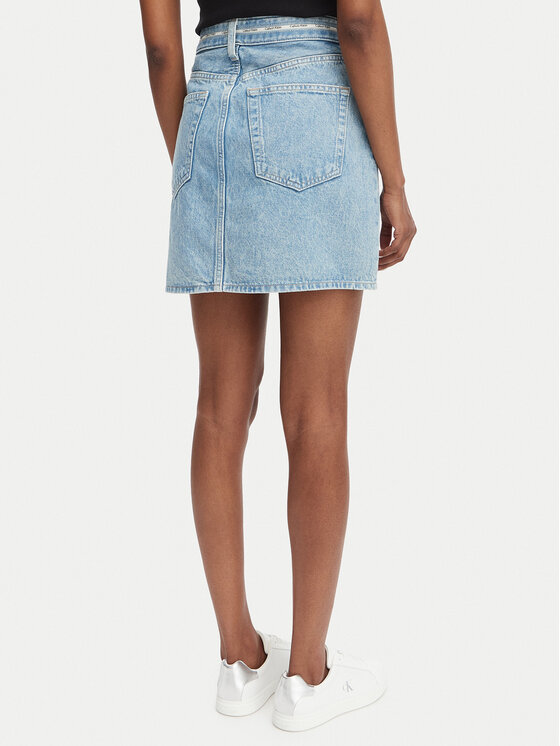 Calvin Klein Jeans Calvin Klein Jeans Jeans suknja LV047G727G Svijetlo plava Regular Fit