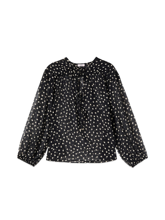 Oltre Oltre Blusa 2143J000939N0Z3 Nero Regular Fit