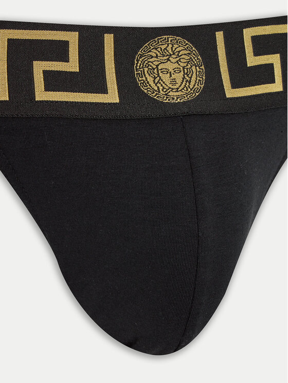 Versace Versace Slipy Jock Strap AUU01017 1A10011 Černá