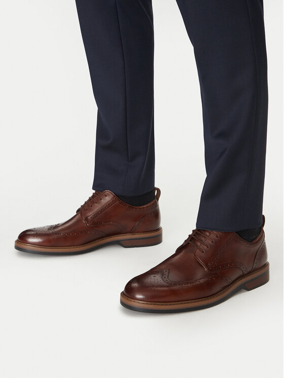 Clarks Clarks Półbuty Aldwin Limit 26178428 Brązowy