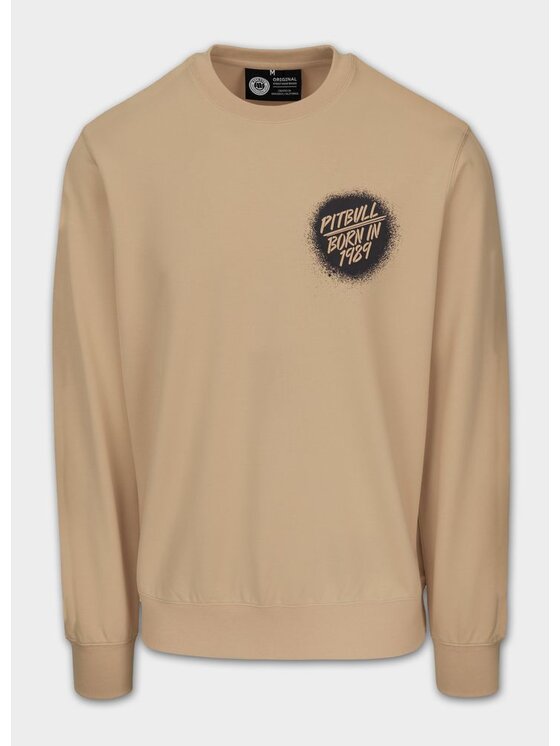 PITBULL PITBULL Bluza GRAFFITI Beżowy Regular Fit