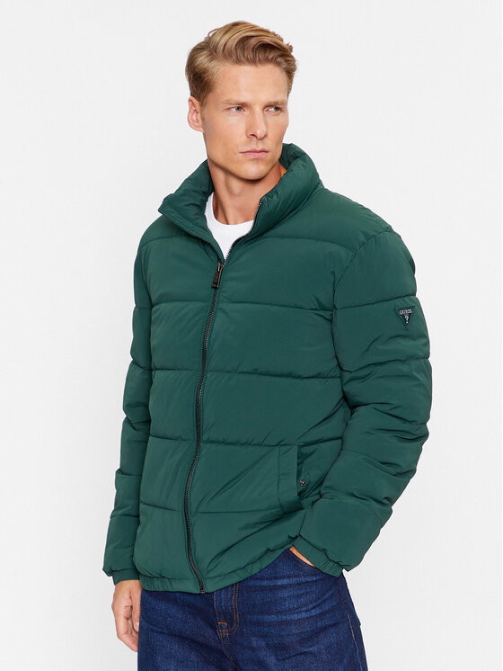 Guess Guess Μπουφάν πουπουλένιο M3BL18 WFOU2 Πράσινο Regular Fit