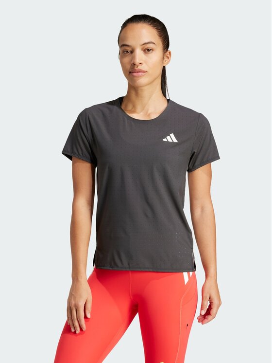 adidas adidas Koszulka techniczna Adizero Running Tee Czarny Slim Fit