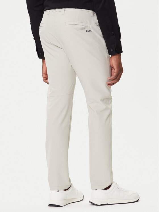 BOSS BOSS Штани з тканини T_Commuter 50534303 Бежевий Slim Fit