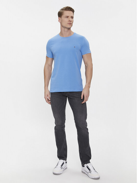 Tommy Hilfiger Tommy Hilfiger T-Shirt MW0MW10800 Niebieski Slim Fit