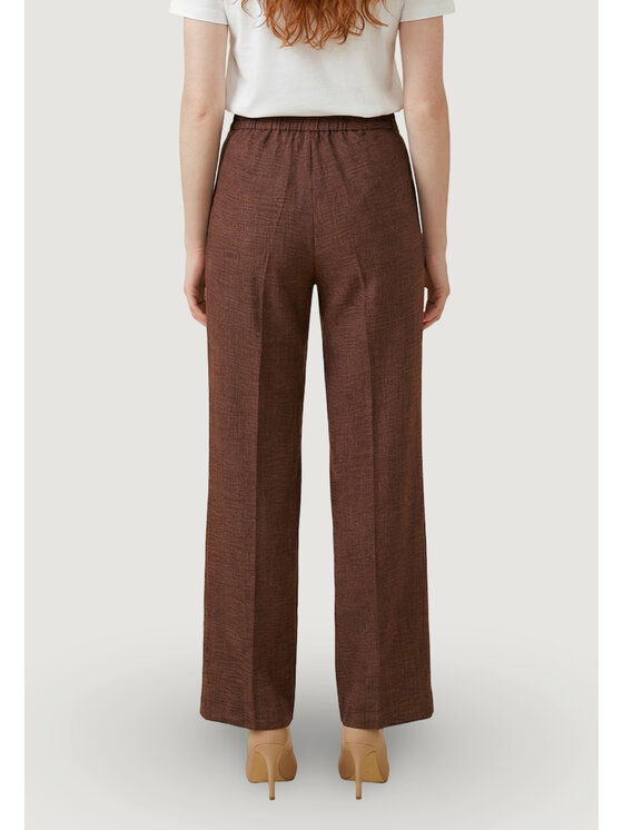 Artigli Artigli Pantaloni palazzo DUE BOTTONI Marrone To Fit