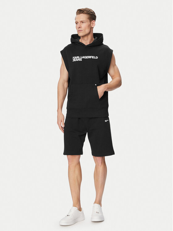 Karl Lagerfeld Jeans Karl Lagerfeld Jeans Дънкови шорти B2M10148 Черен Straight Leg
