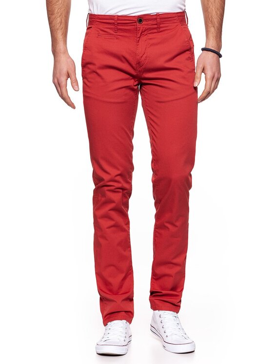 Wrangler Wrangler Pantaloni chino CHINO Rosso Slim Fit