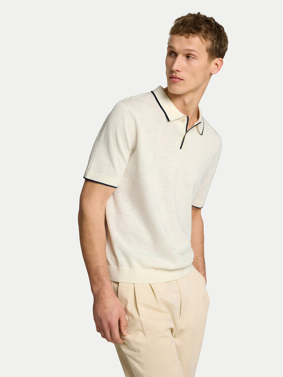 Selected Homme Selected Homme Polo majica 16096391 Bež Regular Fit