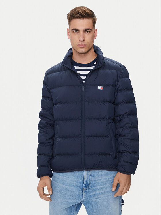 Tommy Jeans Tommy Jeans Pehelykabát Flag DM0DM19614 Sötétkék Regular Fit