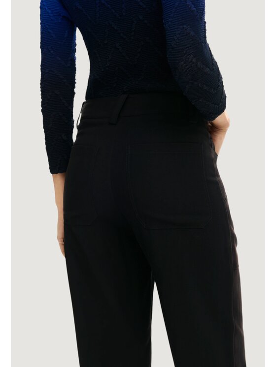 Desigual Desigual Παντελόνι chino PANT_TREY Μαύρο Casual Fit