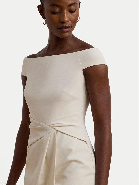 LAUREN RALPH LAUREN LAUREN RALPH LAUREN Koktel haljina 253936389003 Écru Slim Fit