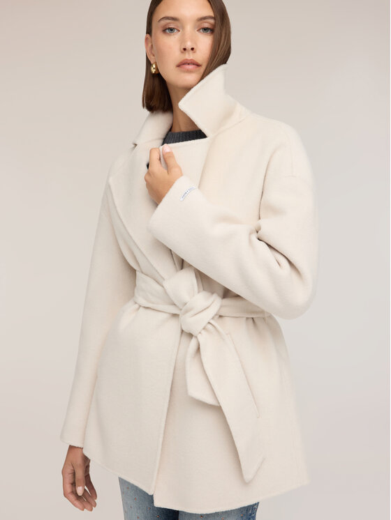 Motivi Motivi Cappotto invernale 0024W000153N011 Bianco Over Fit