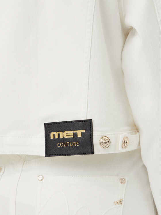 MET MET Geacă de blugi M10 175GC Alb Regular Fit