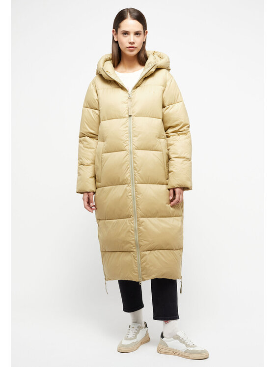 Mustang Mustang Kurtka damska HEIDI PUFFER COAT Beżowy Regular Fit
