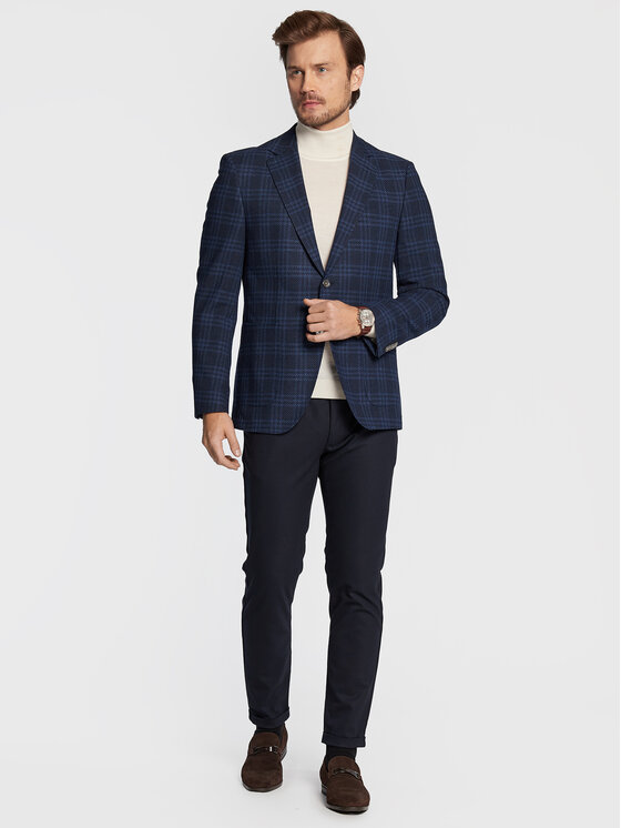 Giacca da abito H-Janson Patch 50479509 Blu scuro